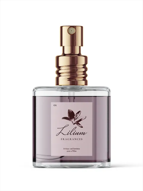 Lilium — mockup perfum
