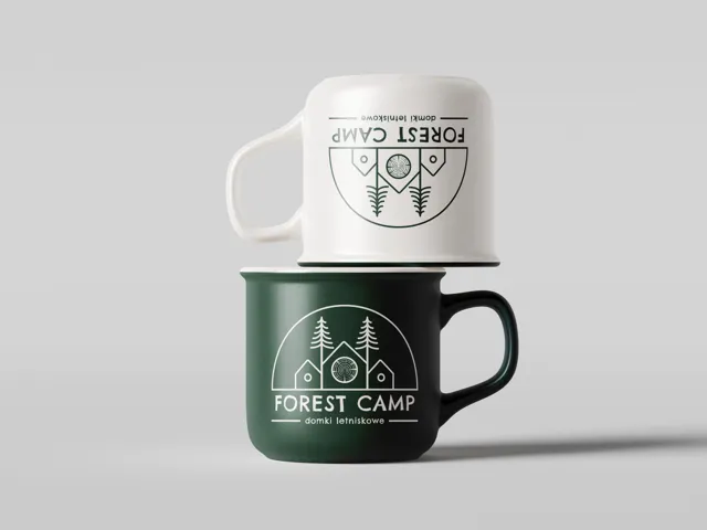 Forest Camp — mockup kubków