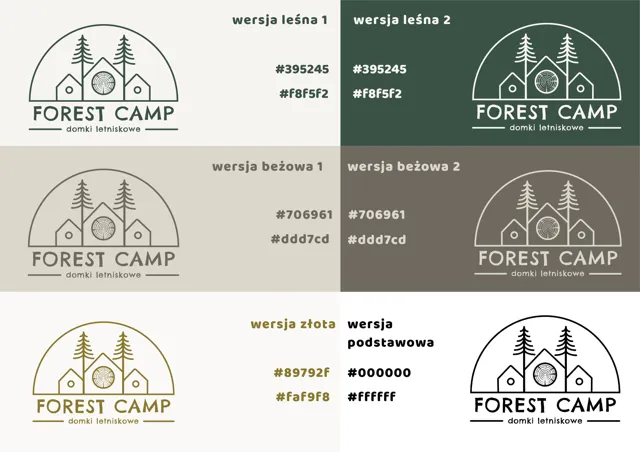 Forest Camp — wersje kolorystyczne