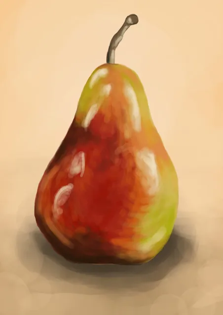 Gruszka — ilustracja cyfrowa