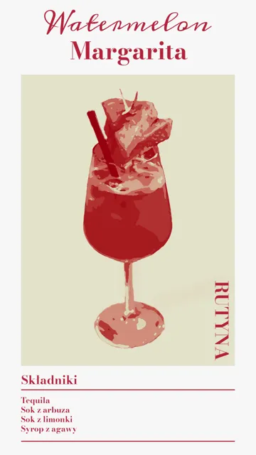 Valentines Cocktail Night — karta koktajlu