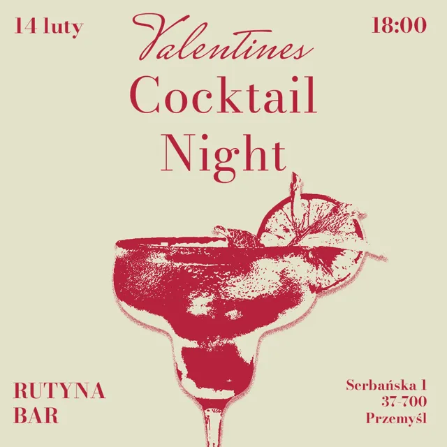 Valentines Cocktail Night — plakat