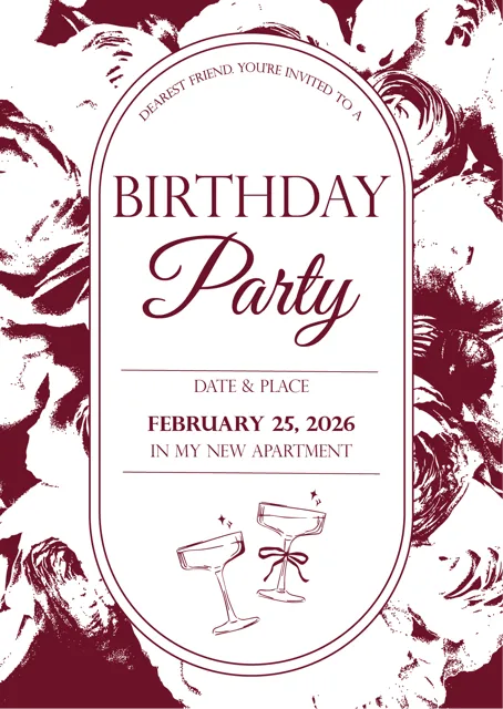 Birthday Party — zaproszenie